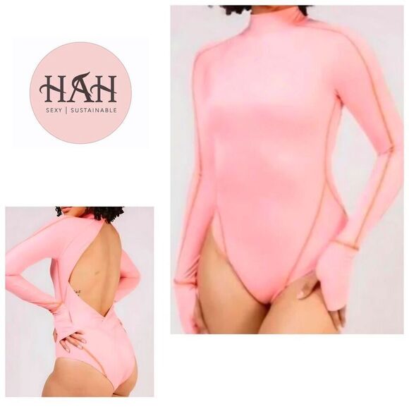 New. Hot as hell for Free People pink rash guard. Large. Retails $240 - Picture 9 of 10
